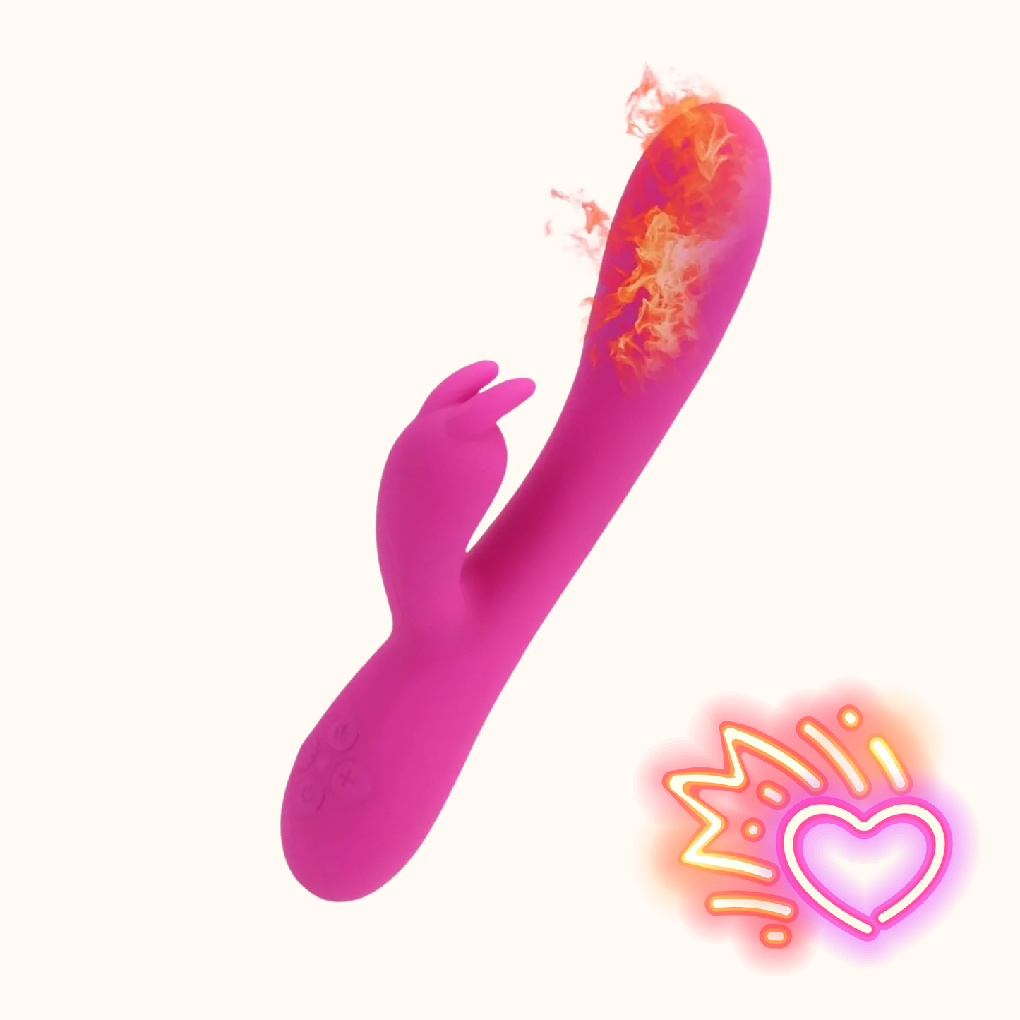 Vibrador Coelho com Aquecimento