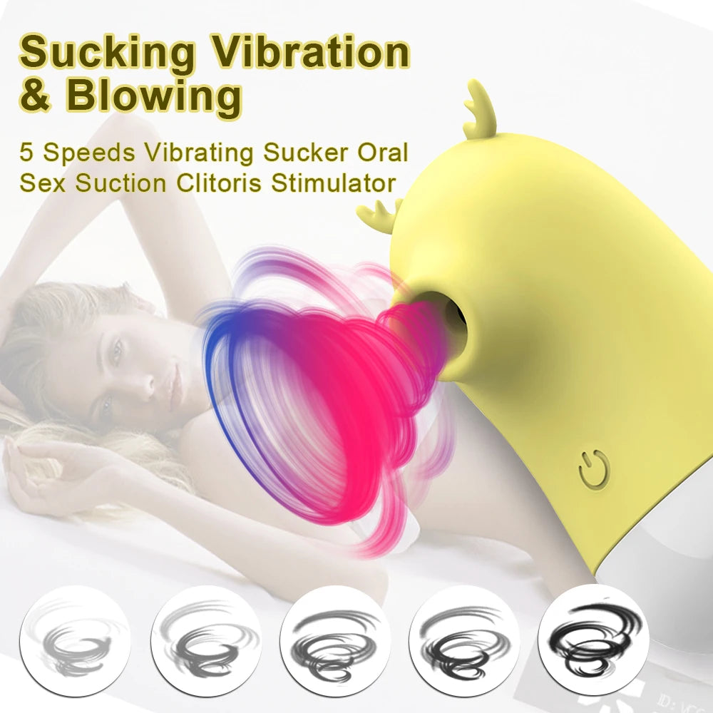 Vibrador e Sugador Cervo 